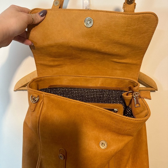 MMS Design Studio Loretta Messenger Vegan Leather Backpack - Picture 5 of 12